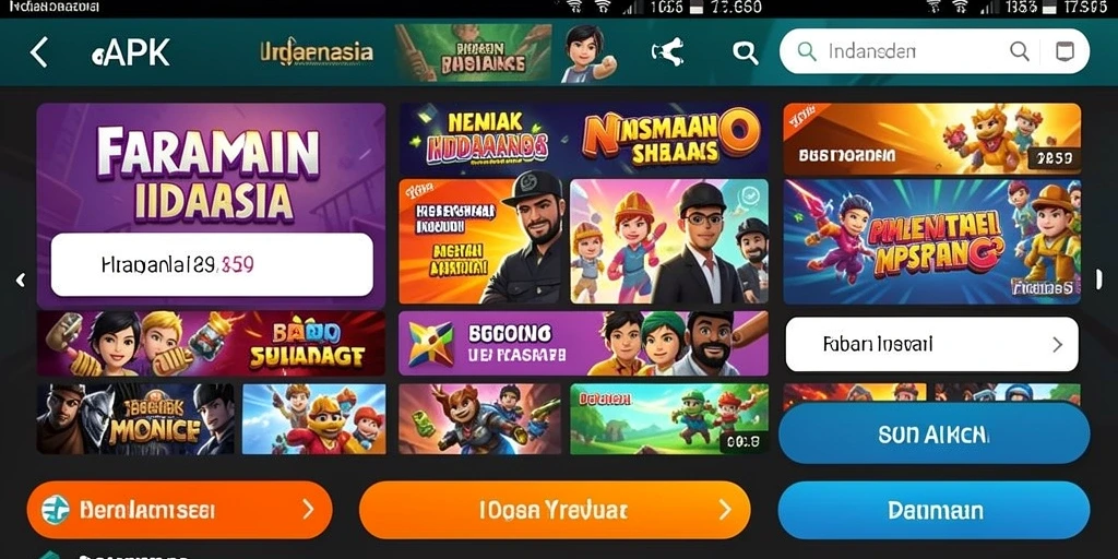 Leaderboard yang menunjukkan peringkat terbaik pemain.