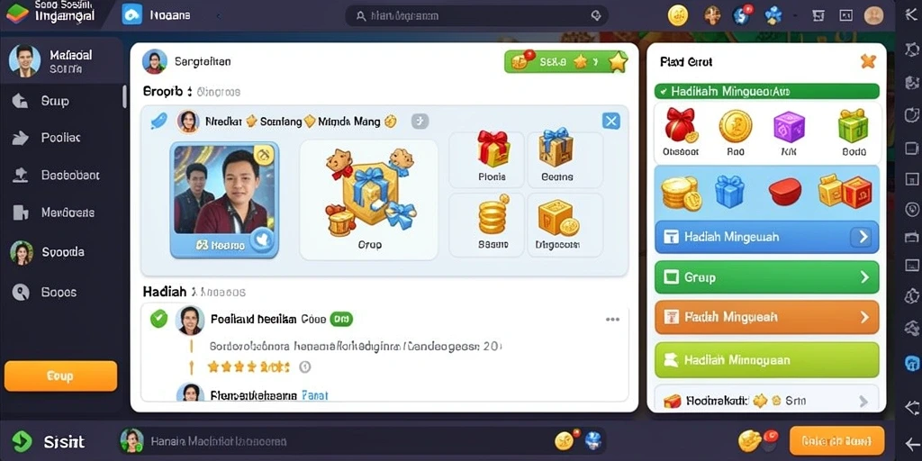 Screenshot yang menunjukkan fitur komunitas dalam DENTOTO.