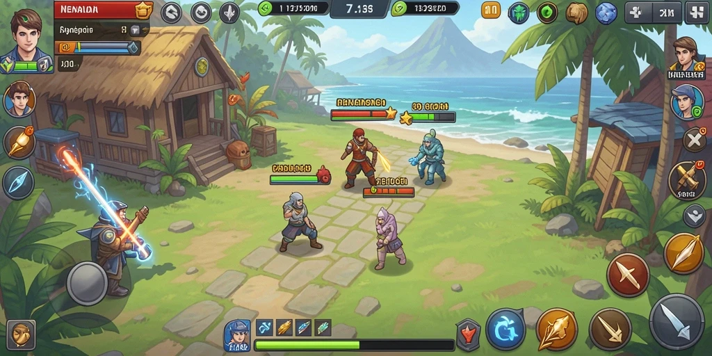 Gambar memperlihatkan fitur interaksi antara pemain dalam guild.